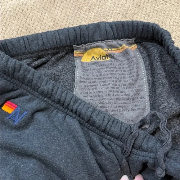 Aviator Nation Joggers with Colorful Stripes - Picture 3 of 5